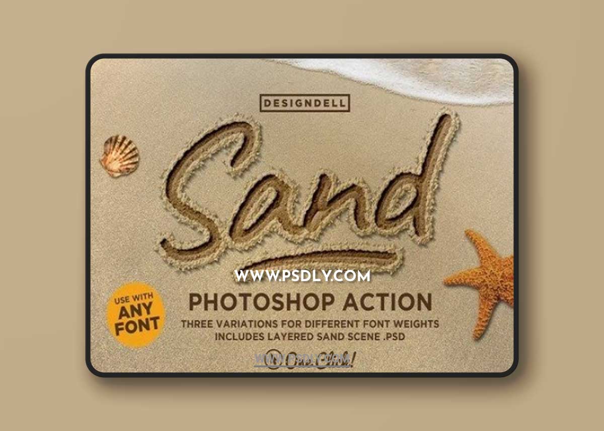 Sand Type Photoshop Action