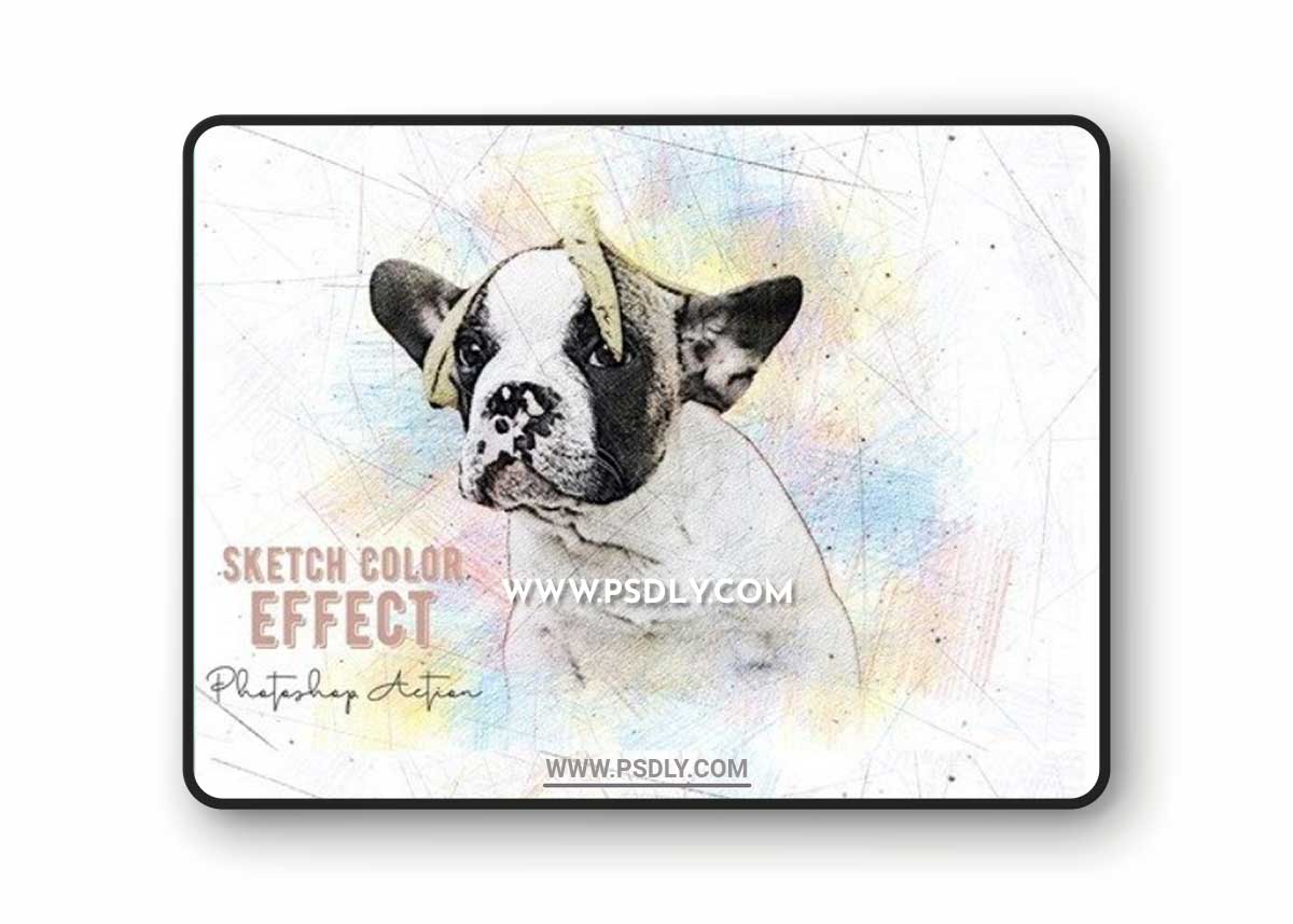 Sketch With Color Effect Action