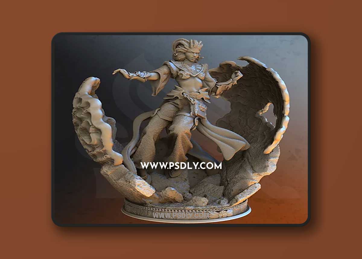Sultan’s Sorcereress - Inaya the Tiefling 3D Print