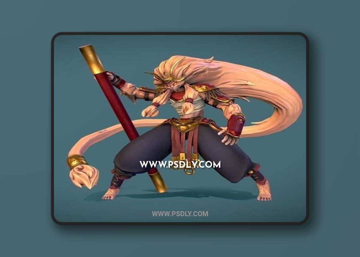 Sun Wukong and PirateBoss and All Might 3D Model