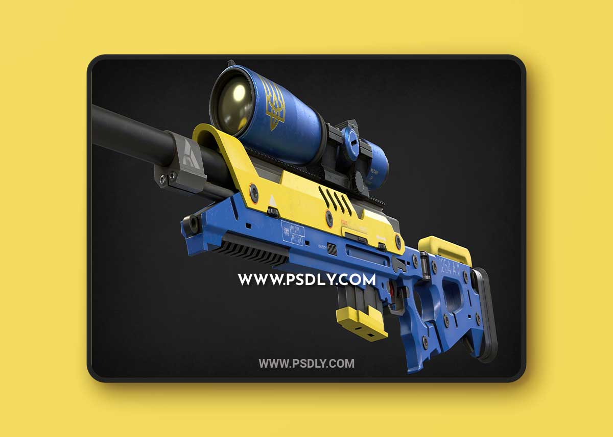 Ukrainian sniper rifle 3D Model