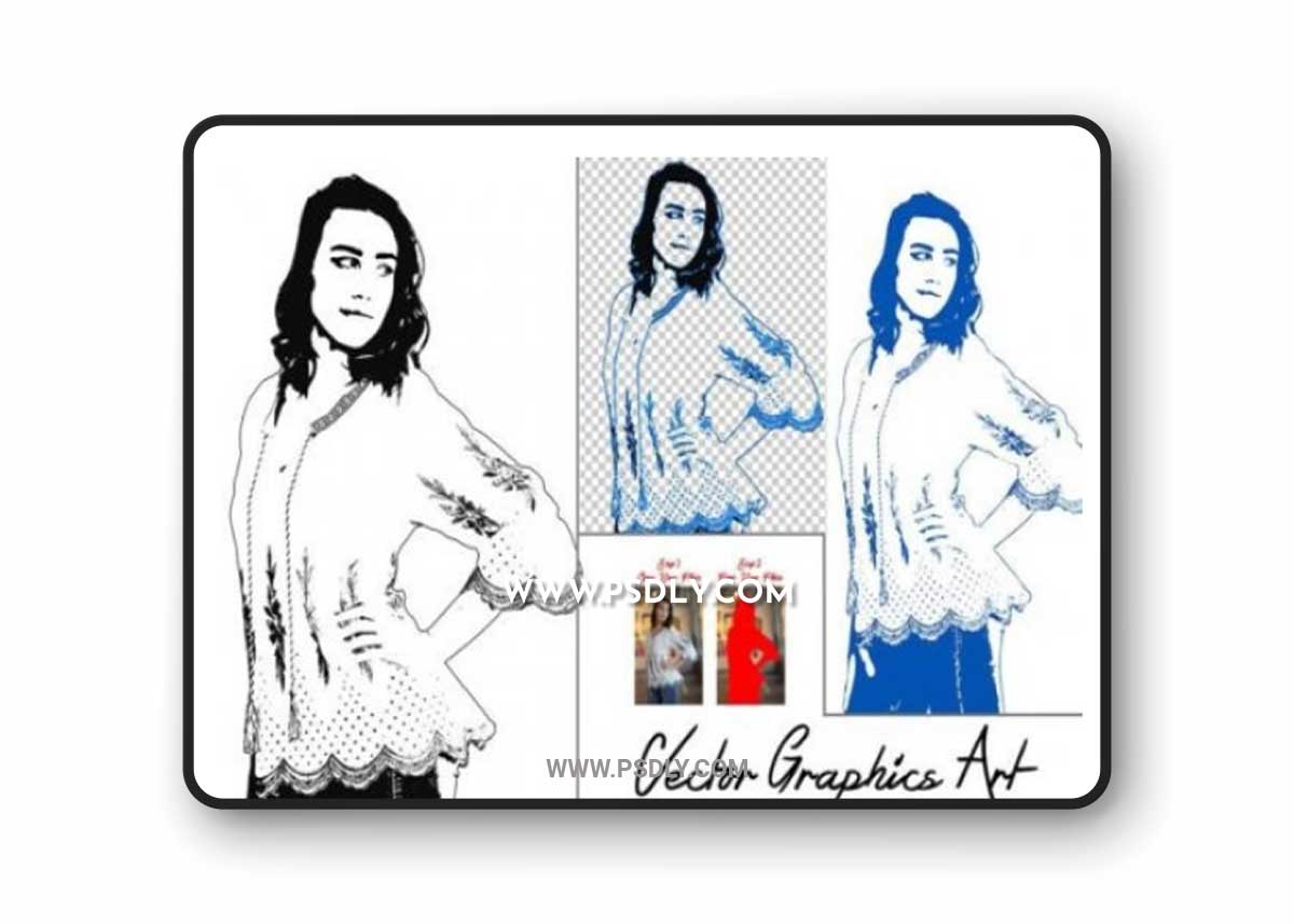 Vector Graphics Art Photoshop Action