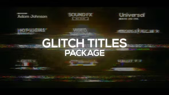Videohive - Glitch Titles Package - 38704212