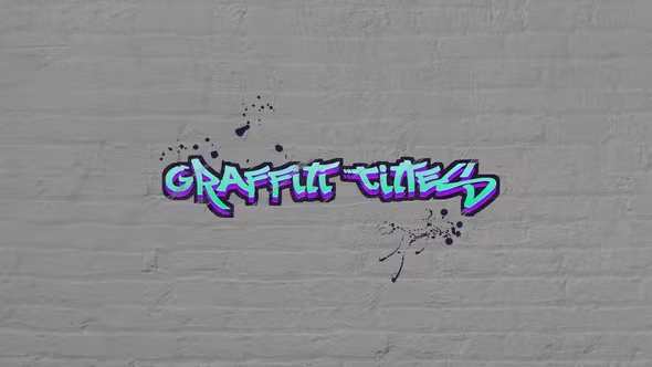 Videohive Graffiti Titles 38536727