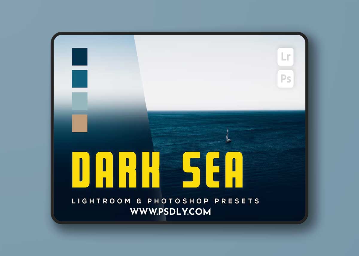 6 Dark Sea Lightroom and Photoshop Presets EJUMN9X
