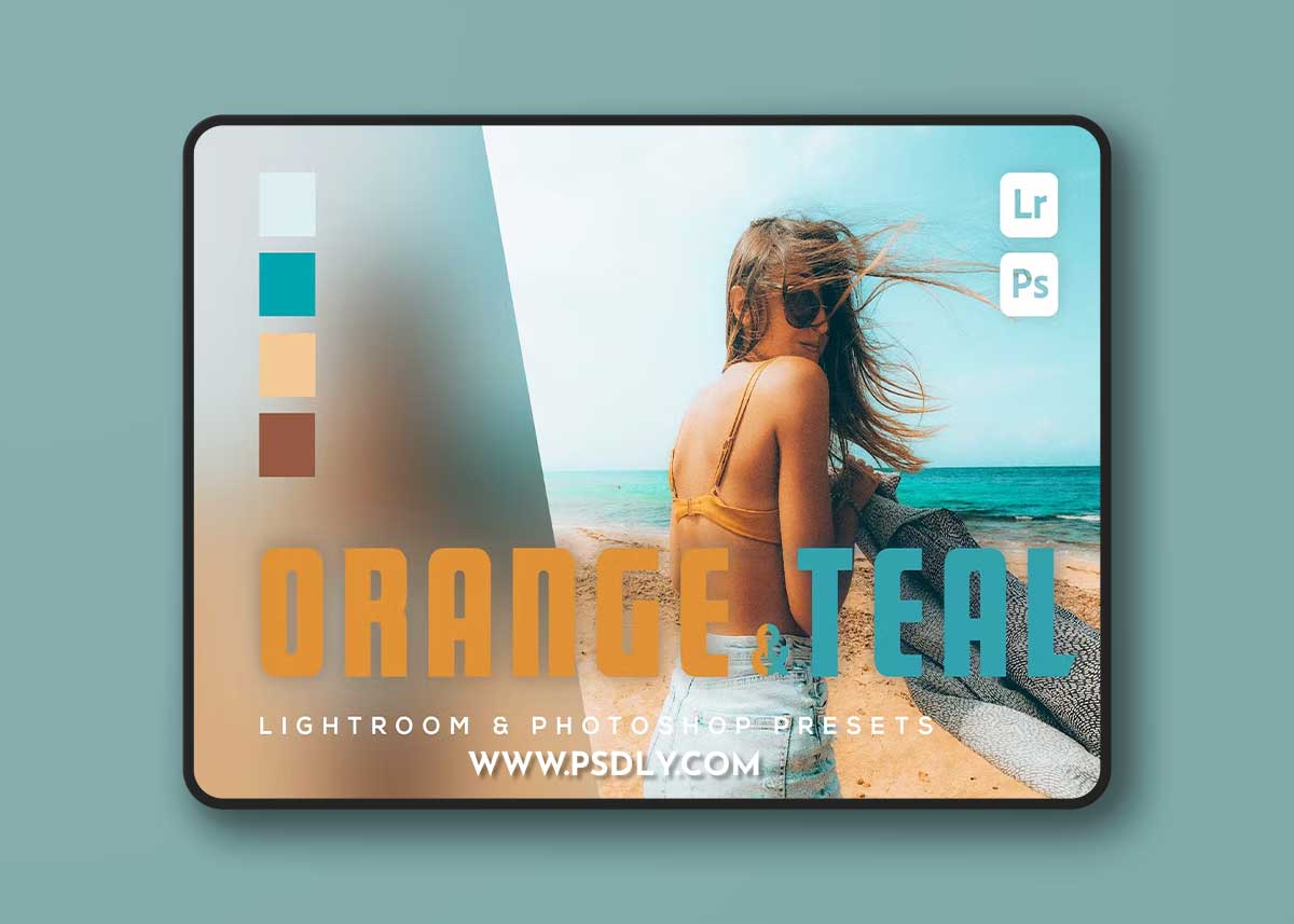 6 Orange & Teal Lightroom and Photoshop Presets KYLYHBY