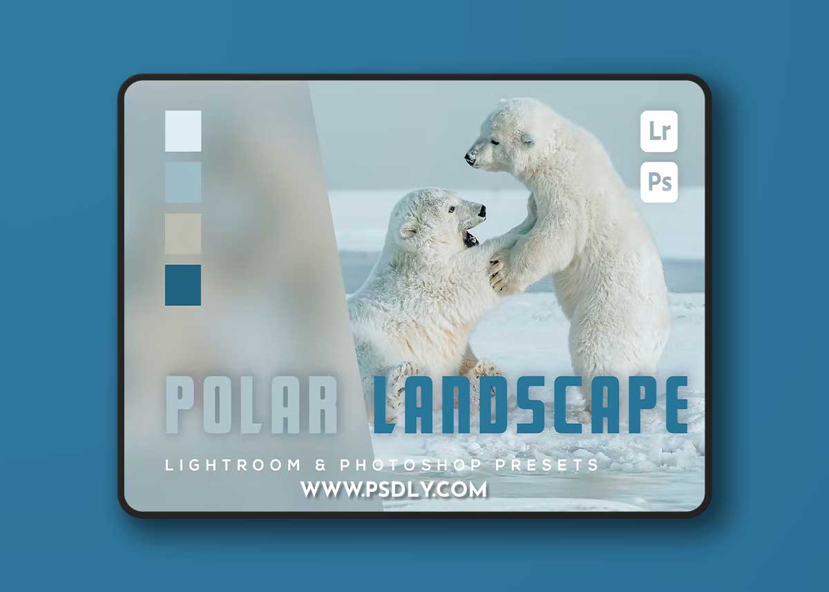 6 Polar Landscape Lightroom and Photoshop Presets EPGPYNQ