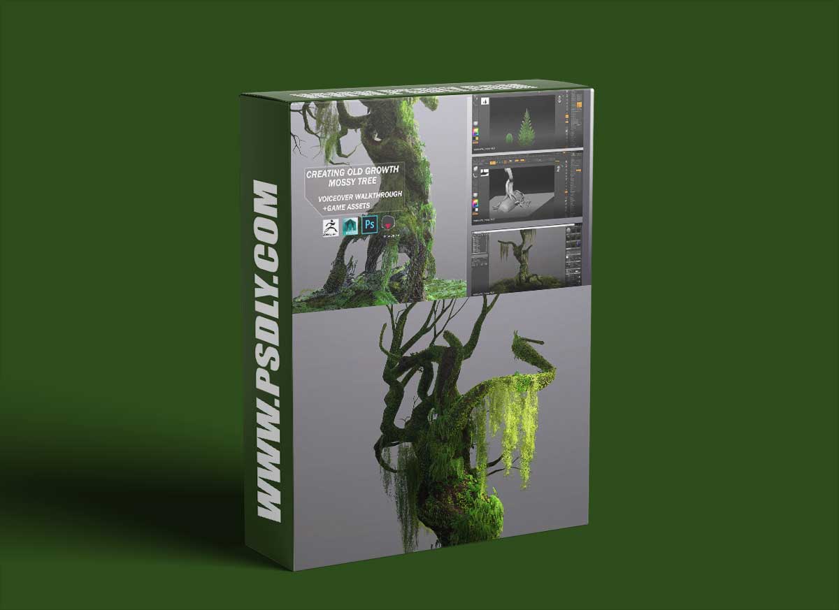 Artstation – Creating Old Growth Mossy Tree: Tutorial and Game Assets