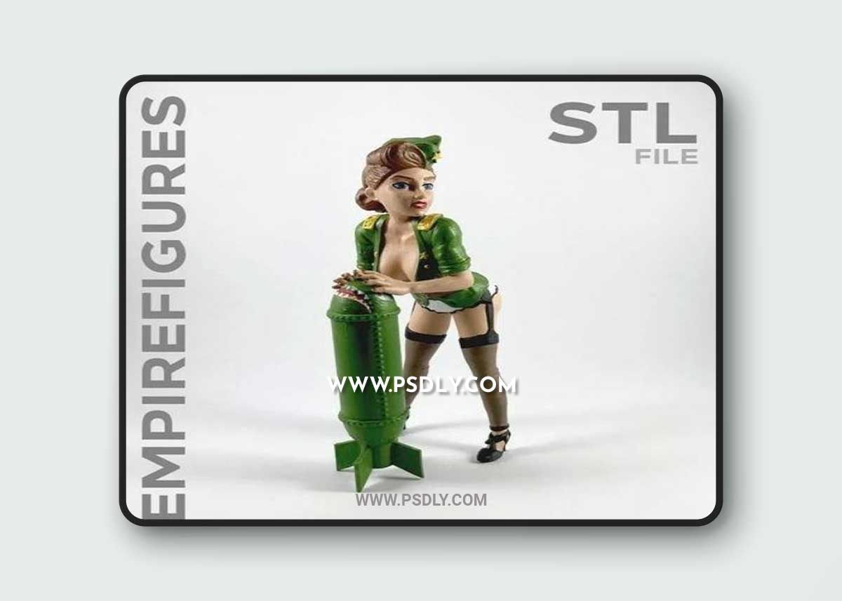 Bomber Gir 02 - Empire Figuresl 3D Print