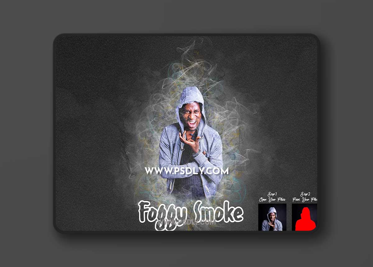 CreativeMarket - Foggy Smoke Photoshop Action 7477665