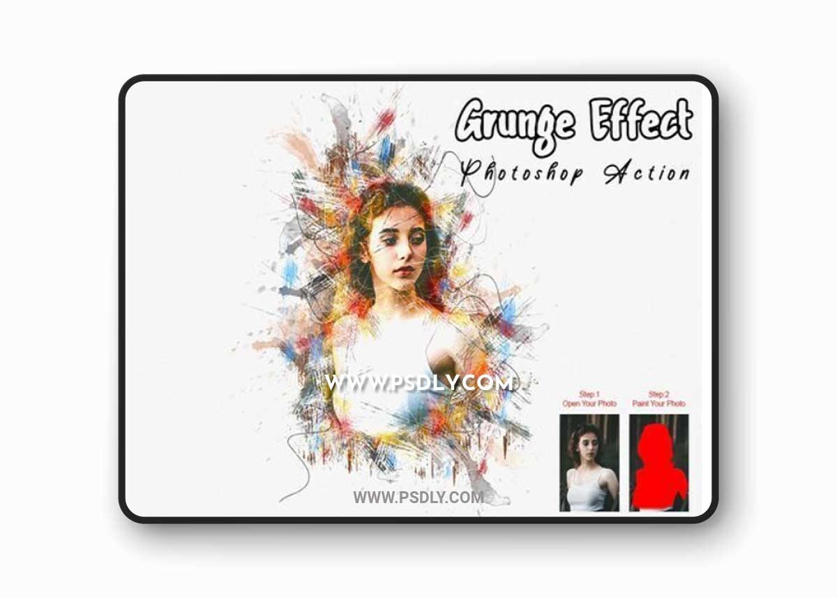CreativeMarket - Grunge Effect Photoshop Action 7483092
