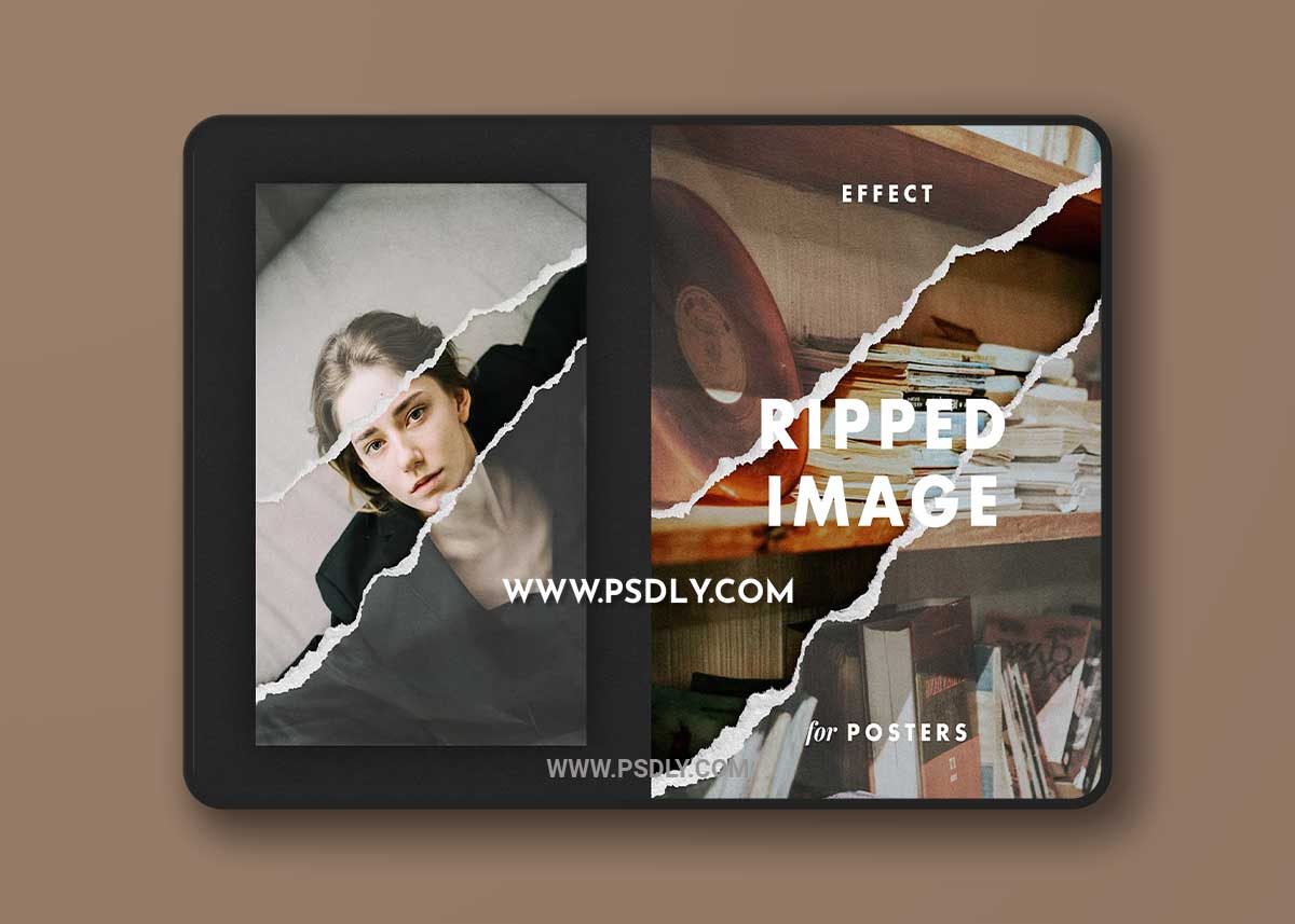 CreativeMarket - Ripped Image Effect for Posters 7214401