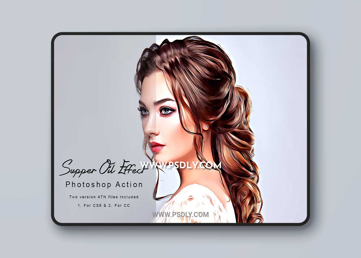 CreativeMarket - Supper Oil Effect Photoshop Action 7526598