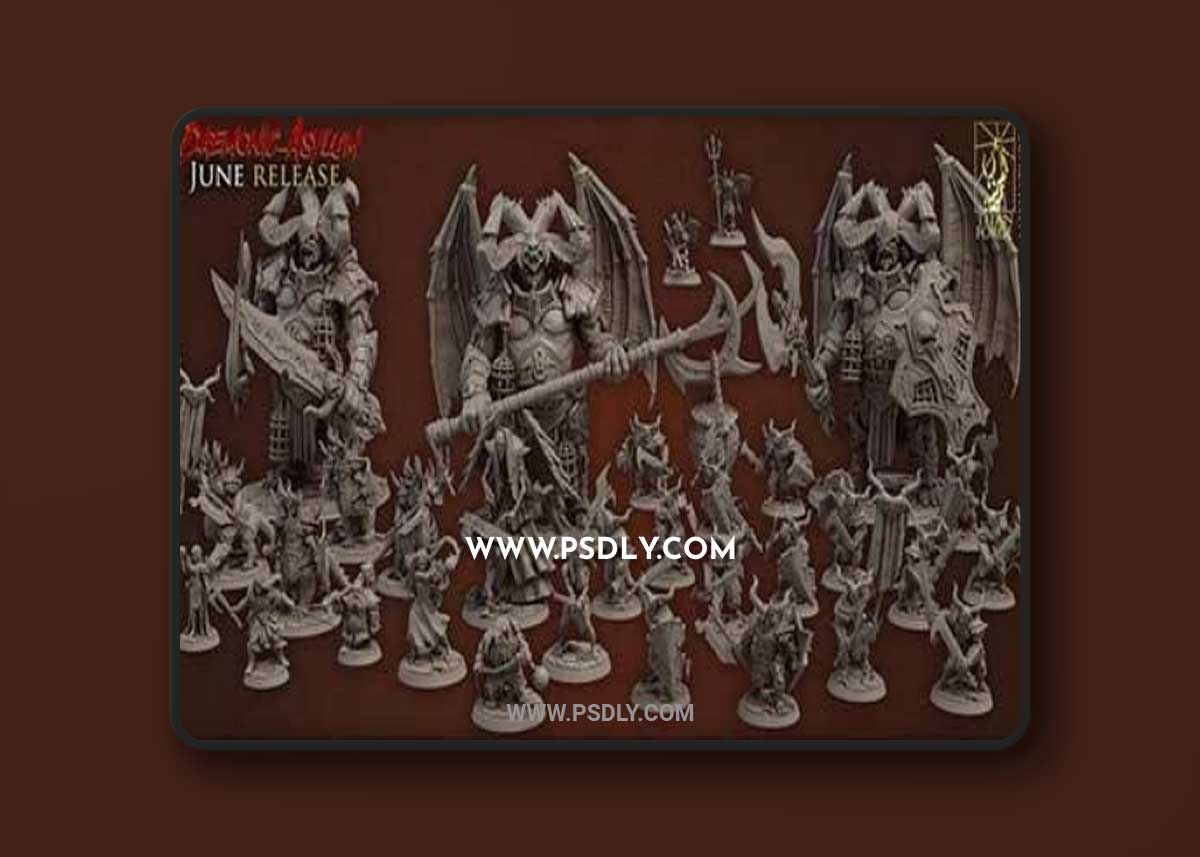 Daemonic Asylum 3D Print 3D Model