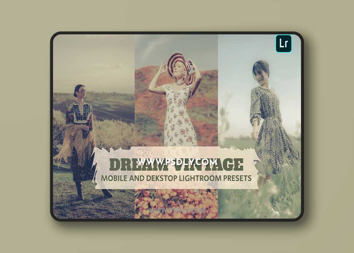 Dream Vintage Lightroom Presets Dekstop and Mobile GY2SWGZ