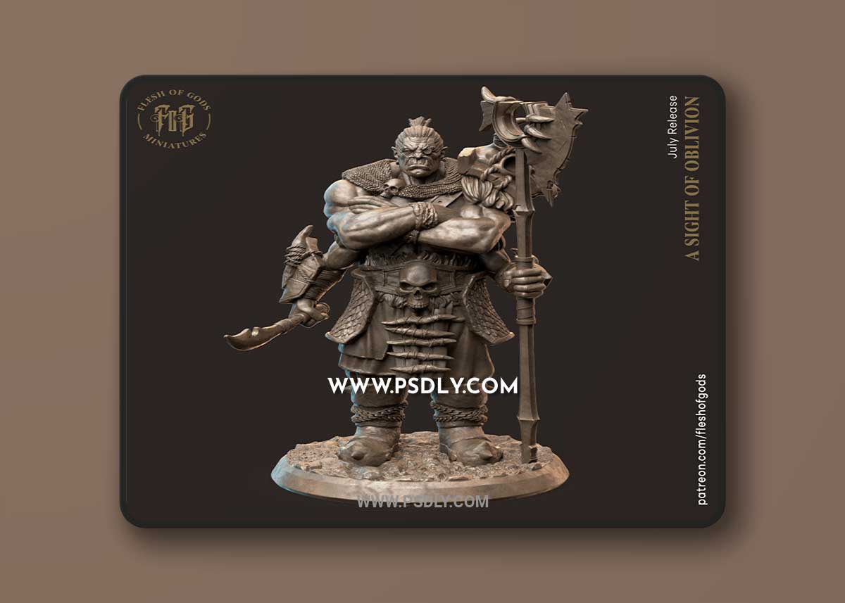 Drenosh The Orc God 3D Print 3D Model