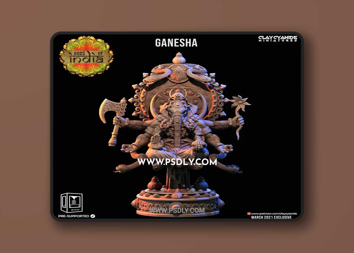 Ganesha 3D Print 3D Model