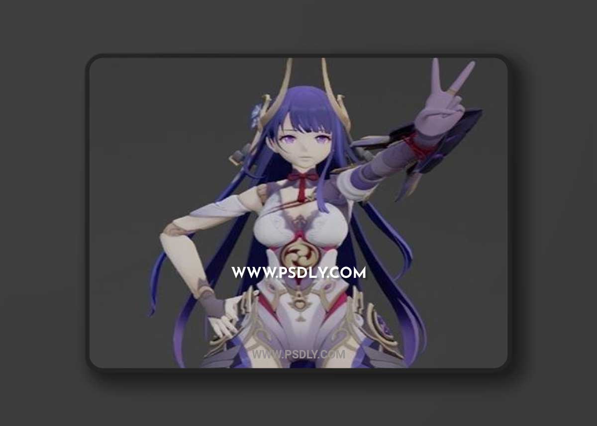 Genshin Impact - Raiden Shogun Boss 3D Print