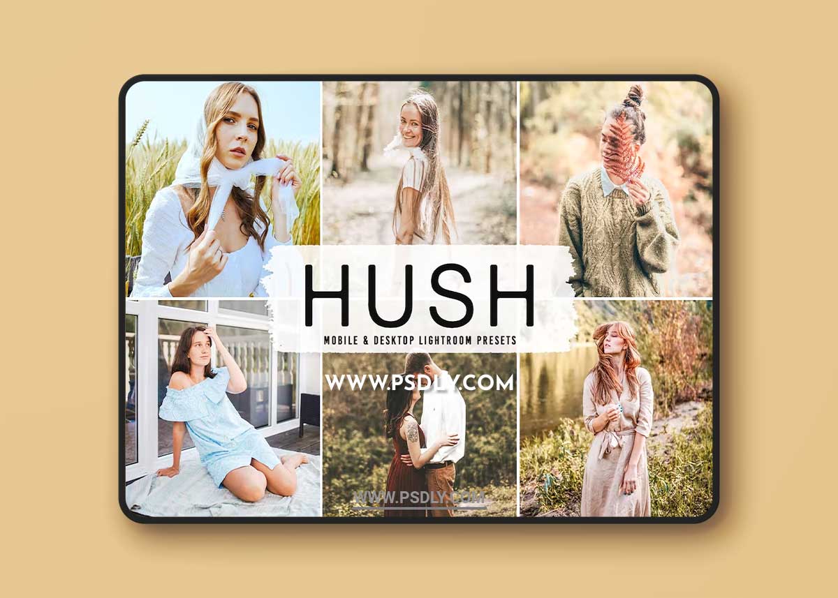 Hush Mobile & Desktop Lightroom Presets J43SXCT