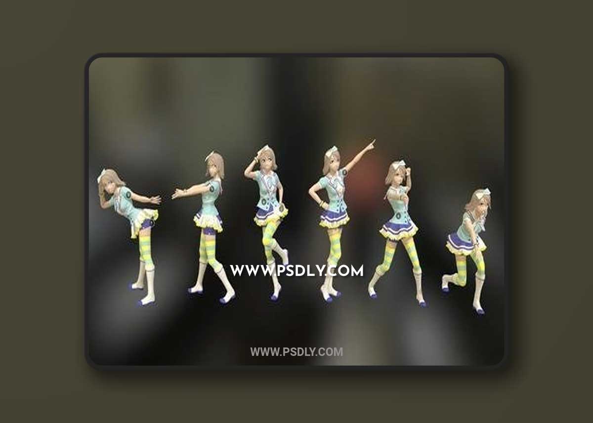 Idol 6 Poses – 3D Print Model