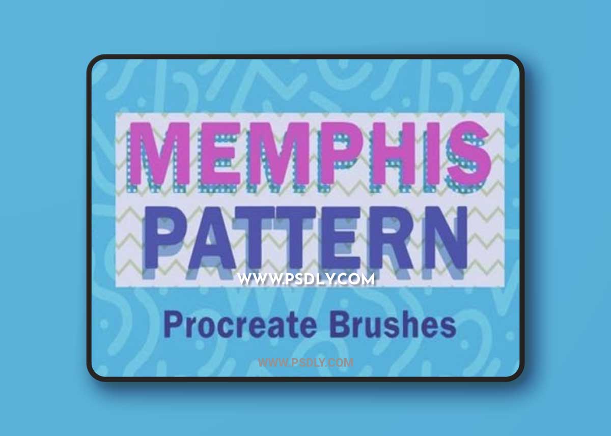Memphis Pattern Procreate Brushes