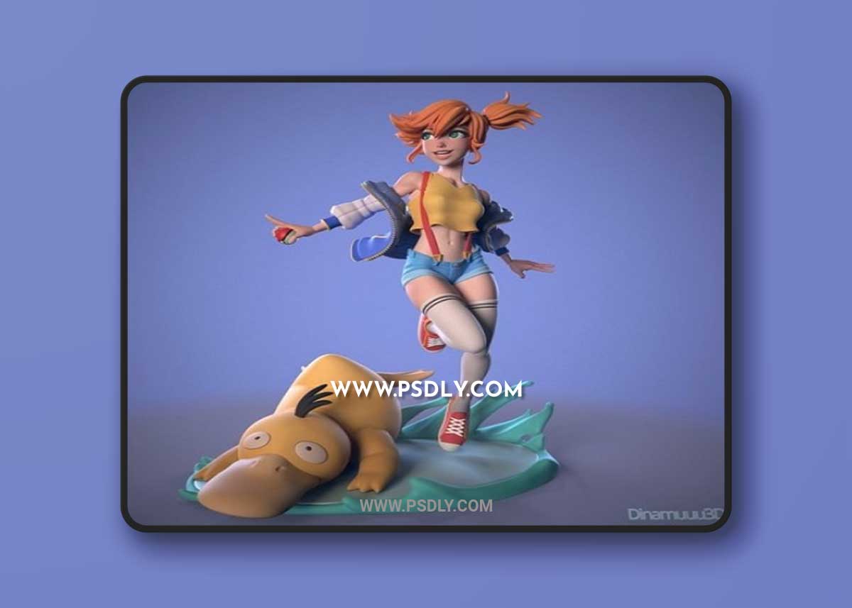 Misty Pokemon by Dinamuuu3D – 3D Print Model
