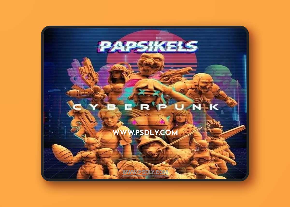 PapSikels Miniatures - Tribes - Cyberpunk Release February 2022 3D
