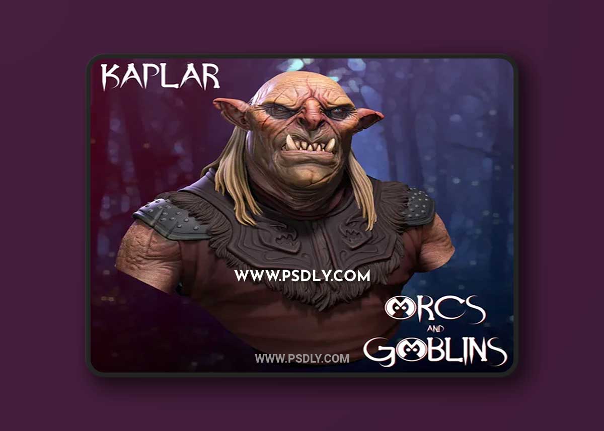 Kaplar the Orc 3D Print 3D Model