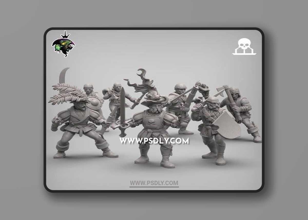 Reptilian - Mercenaries And Militia 3D Print