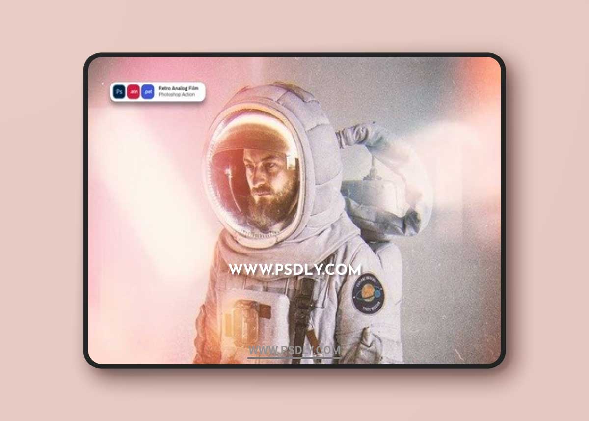 Retro analog film photoshop action