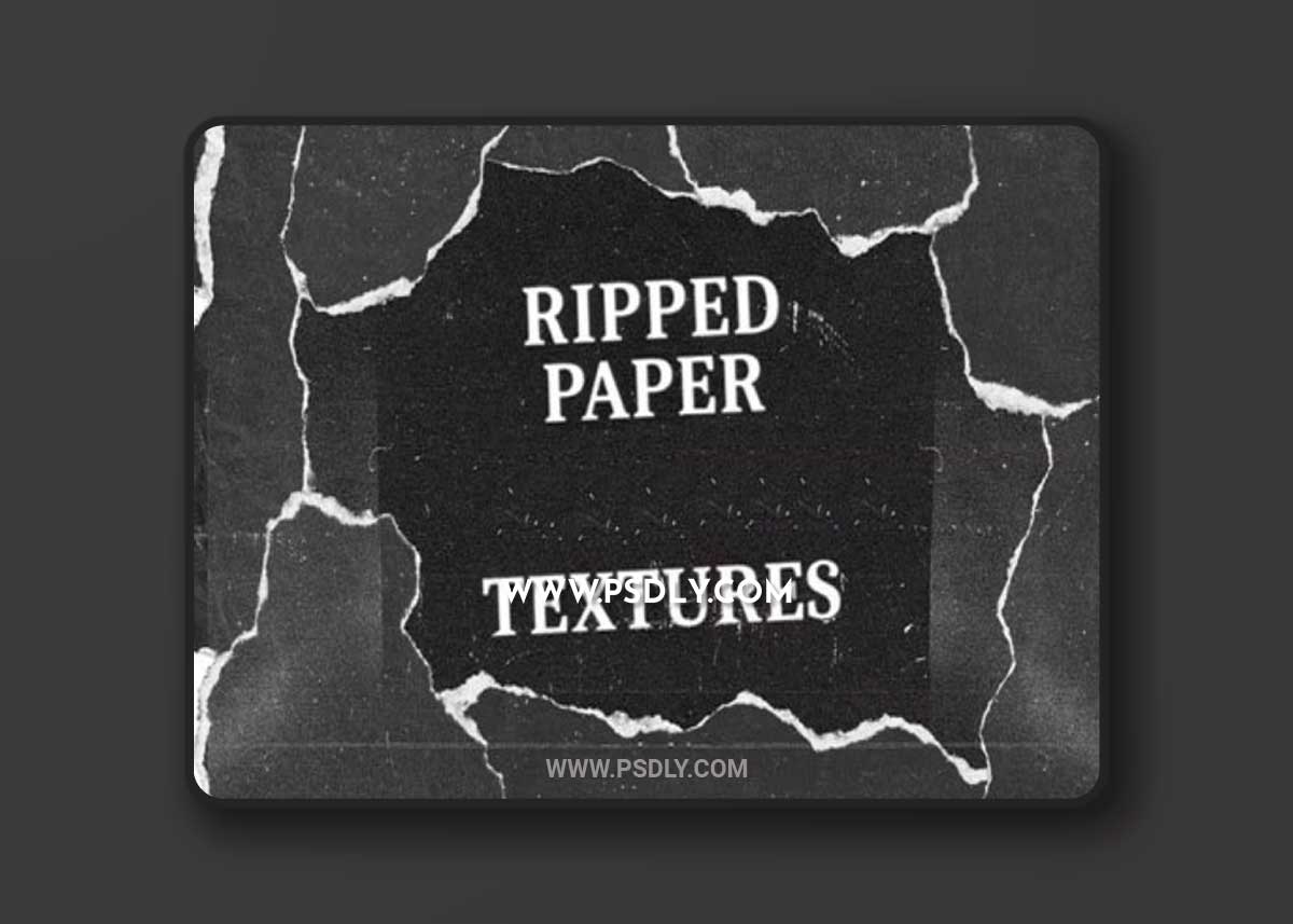 Ripped & Rough Paper Textures - PNG Shapes