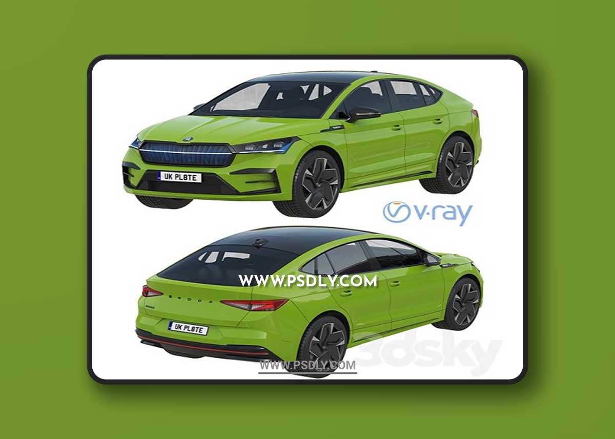 Skoda Enyaq Coupe RS iV 3D Model
