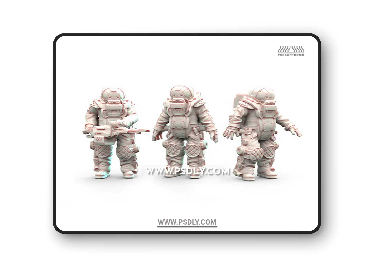 Space Suit 3D Print 3D Model