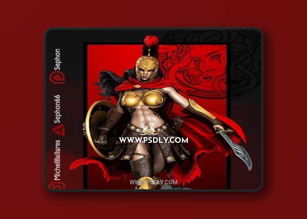 Spartan Girl by Creative Geek MB 3D Print