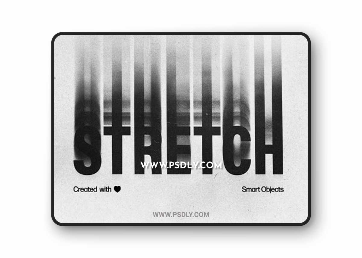 Stacked Motion Text Effect Mockup