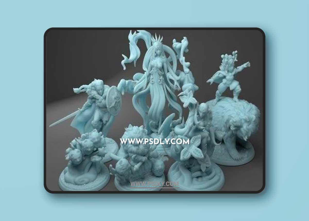 Twin Goddess Miniatures March 2021 3D Model