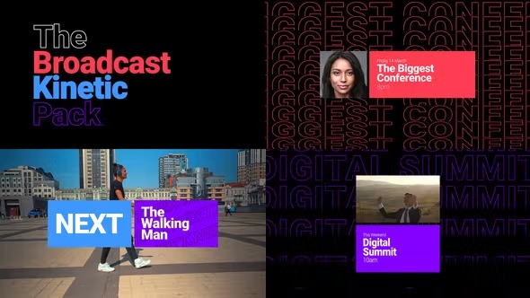 Videohive Broadcast Kinetic Pack 36709163