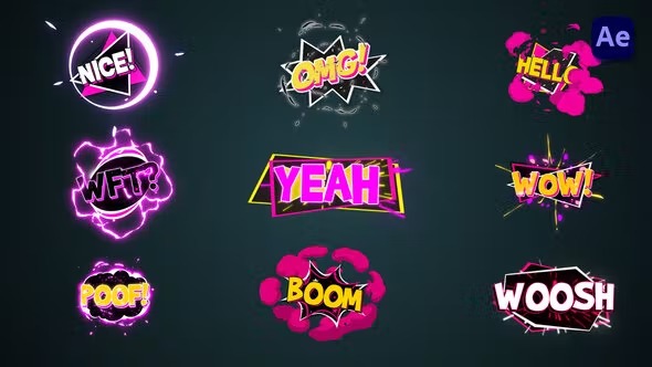 Videohive Comic Explosion titles #4 [After Effects] 39228143