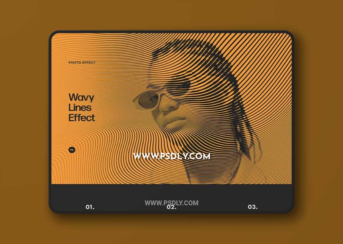 Wavy Lines Photo Effects for Photoshop