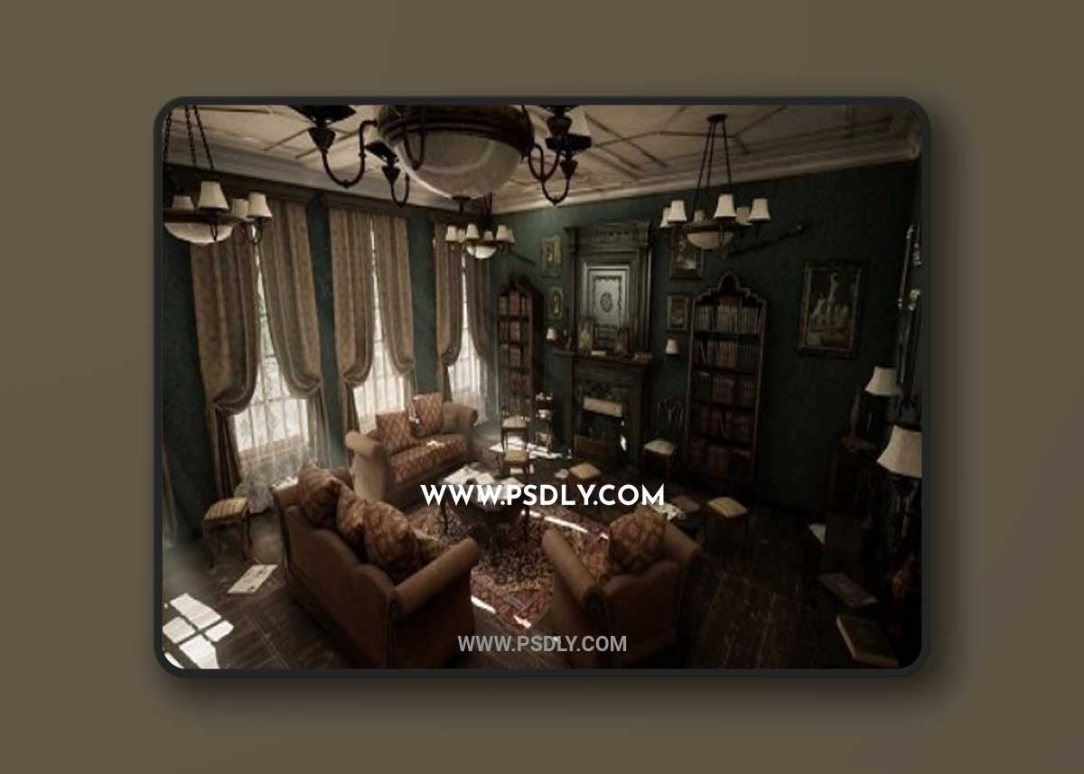 zUnreal Engine - Victorian Furniture - Living Room