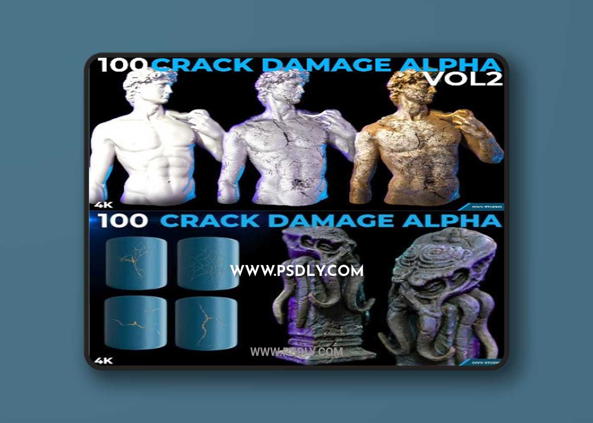 100 Crack Damage Alpha Vol 2