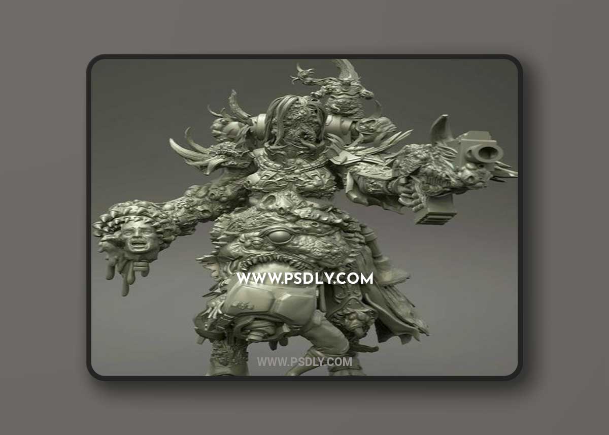 Alien Torch Single 3D Print