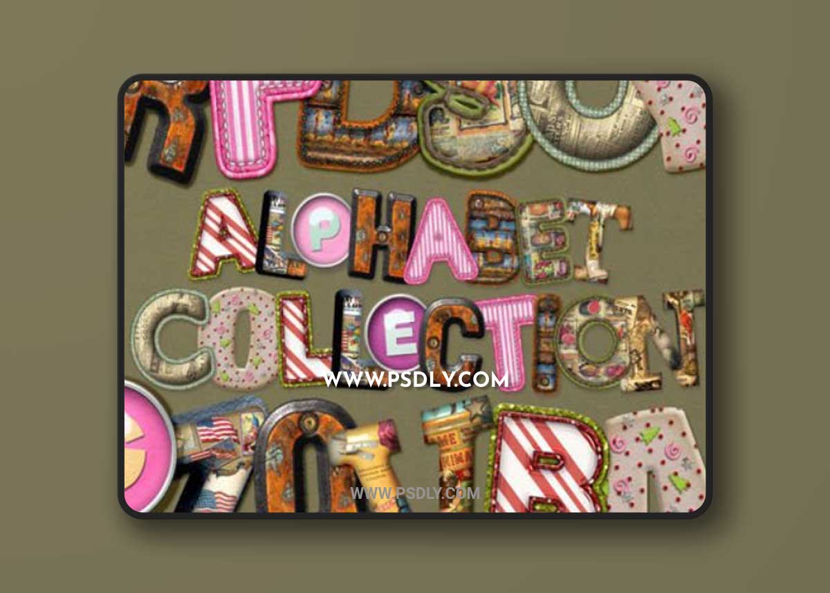 Alphabet Collection - 10 PNG Packs