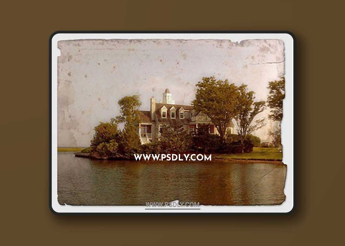 Antique Postcard Photoshop Action