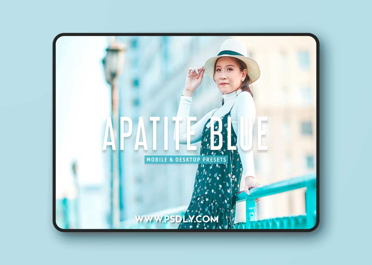 Apatite Blue Mobile & Desktop Lightroom Presets TXUWBSG