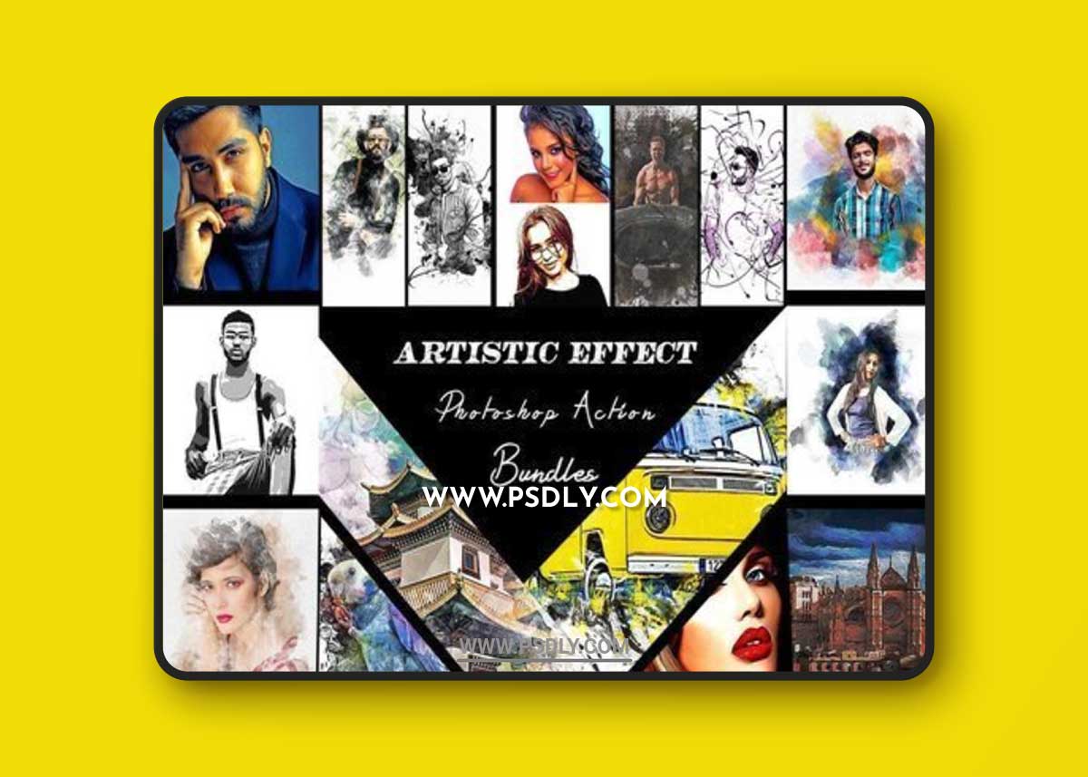 Artistic Effect Photoshop Actions Bundle