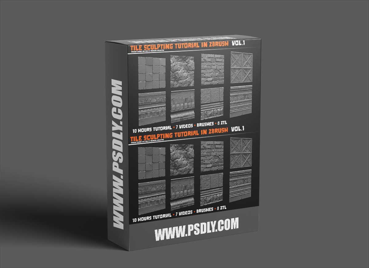 Artstation – Tile sculpting tutorial in zbrush Vol 01