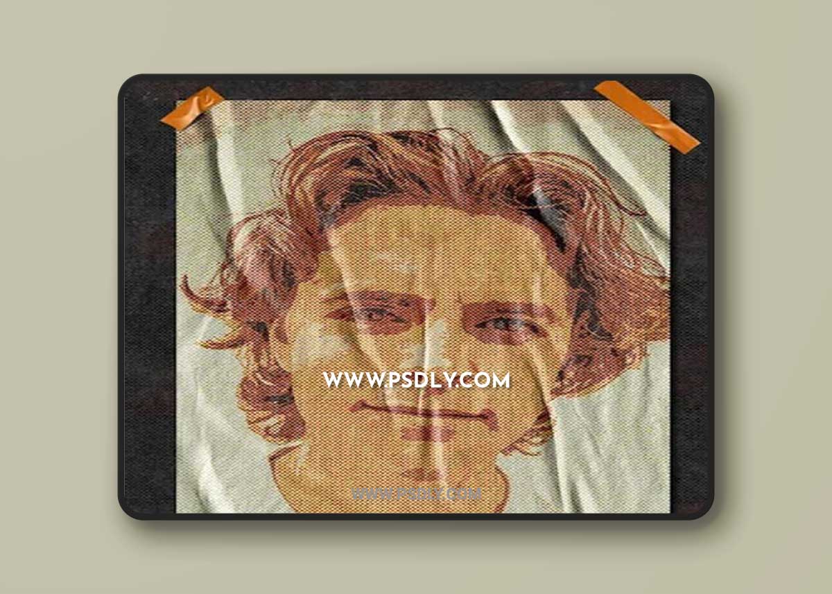 Awesome Glued Poster Effect for Photoshop