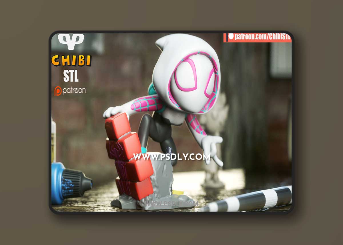 Chibi Spider-Gwen 3D Print