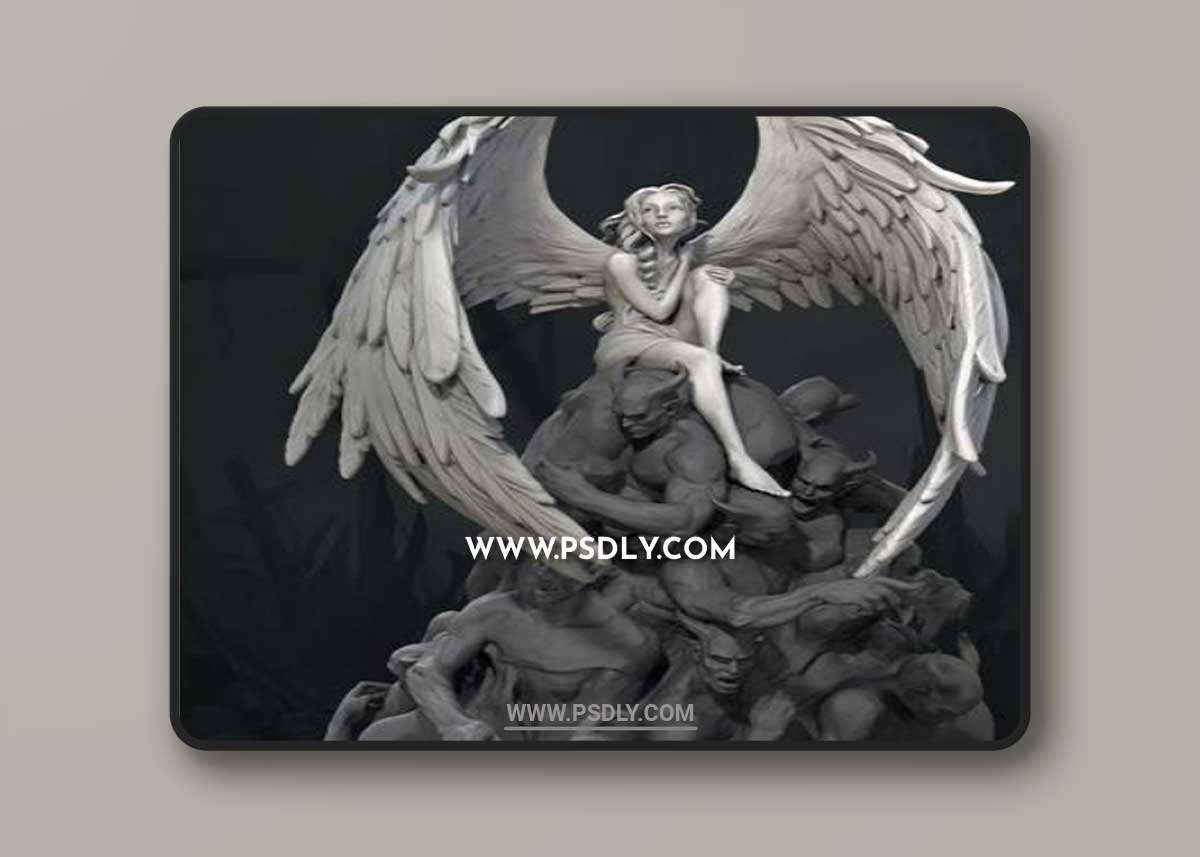 Children of Light and Dark 3D Print 3D Model